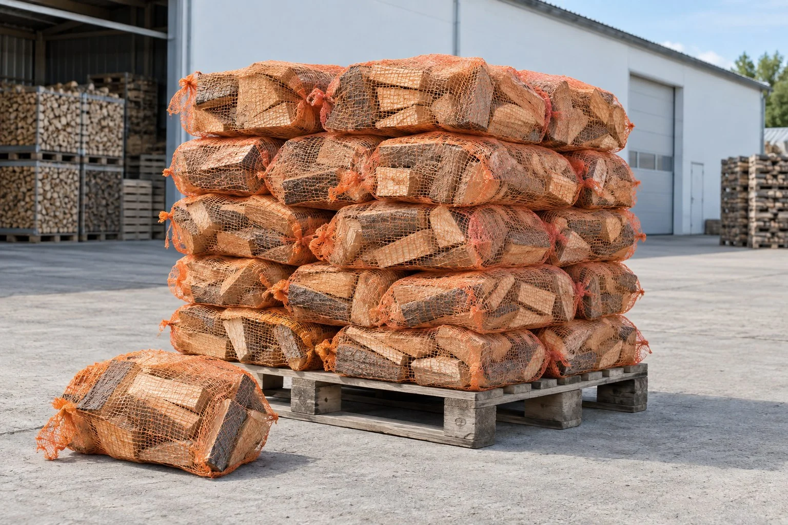 Netted firewood