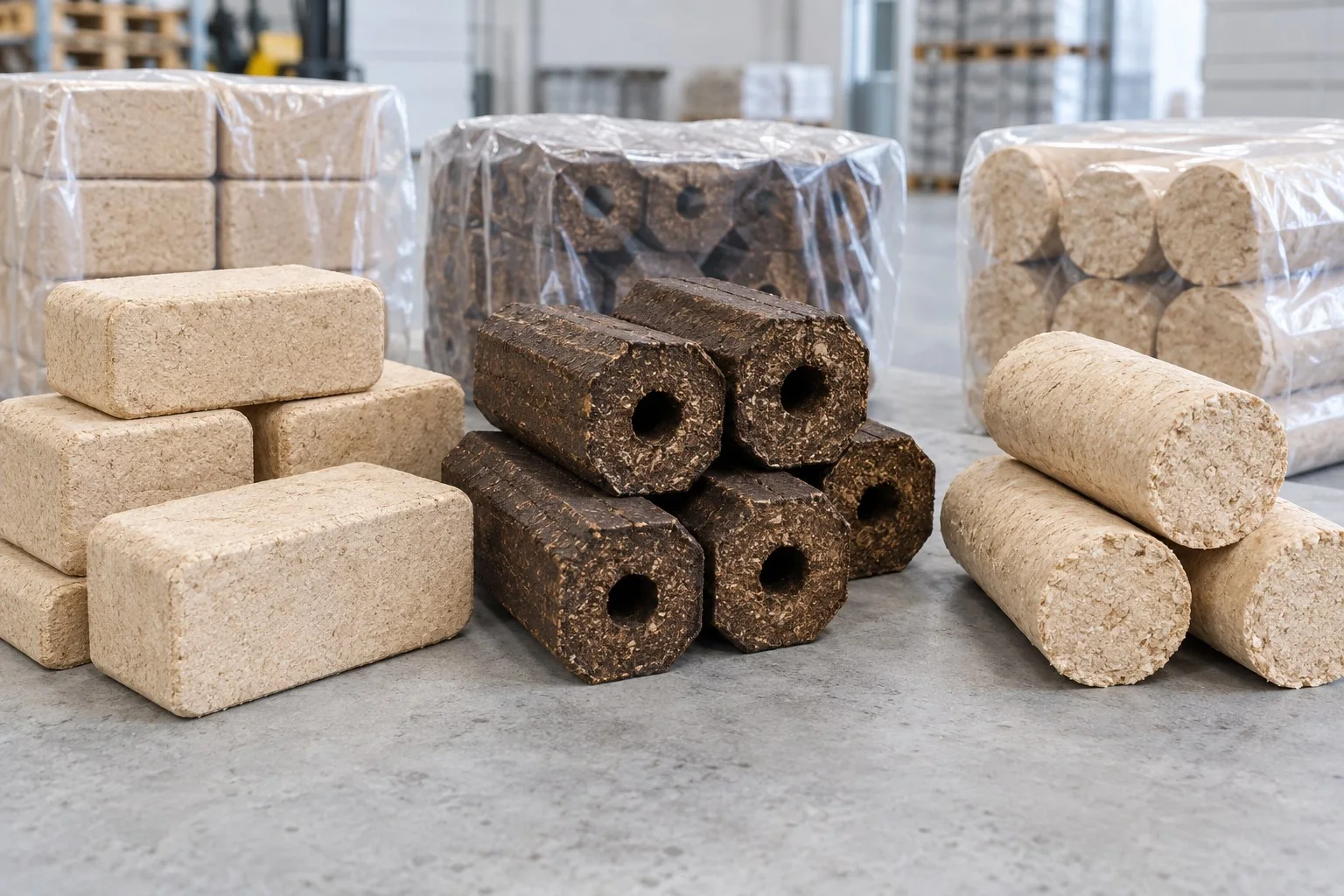 Wood briquettes